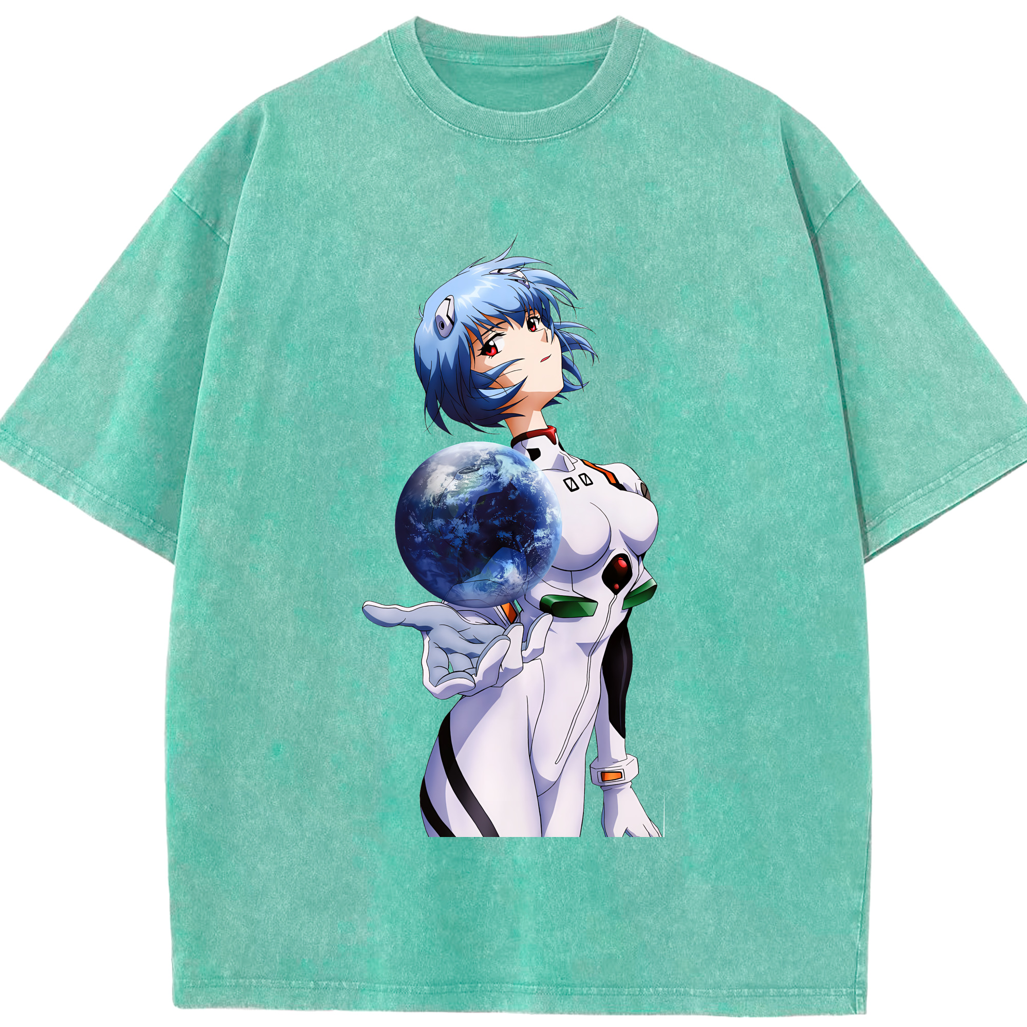 （画像用） EVA 新世紀エヴァンゲリオン 綿100% ヴィンテージ風 半袖Tシャツ（フロントプリント）